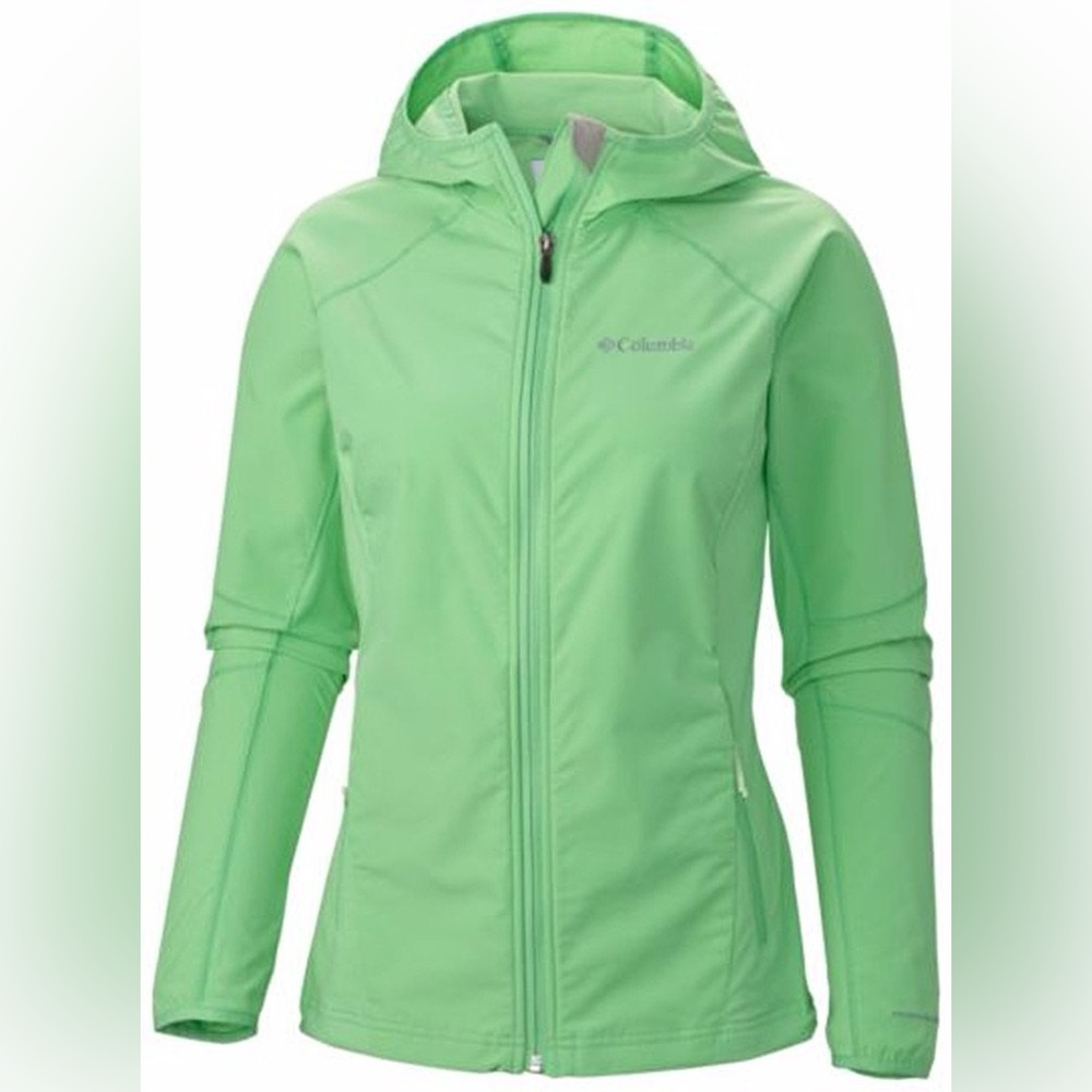 Columbia light Green Women's Hooded Softshell Jacket